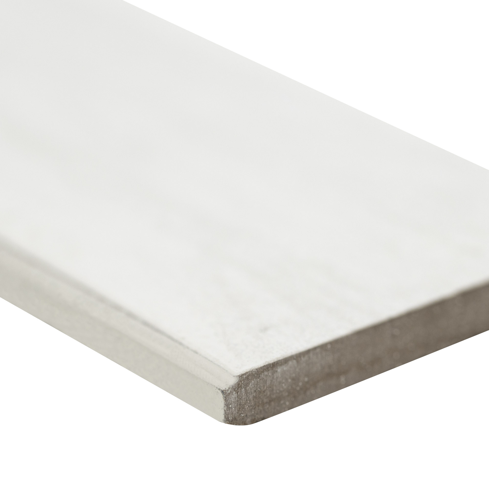 Durban White 3x24 Matte Porcelain Bullnose Tile