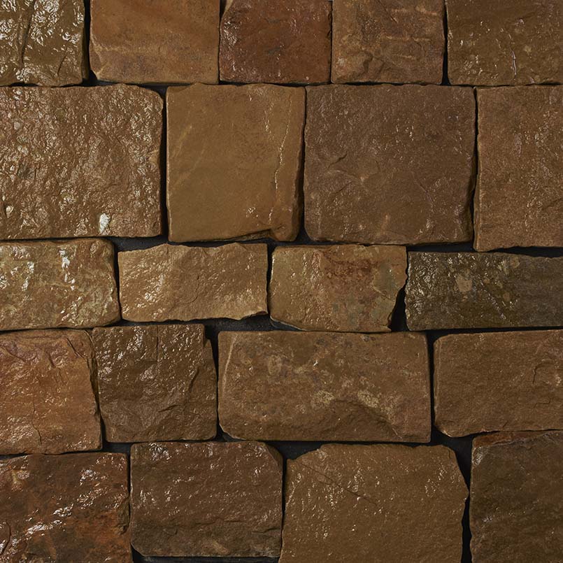 Newport Beige Natural Splitface Loose Limestone Veneers-Wet