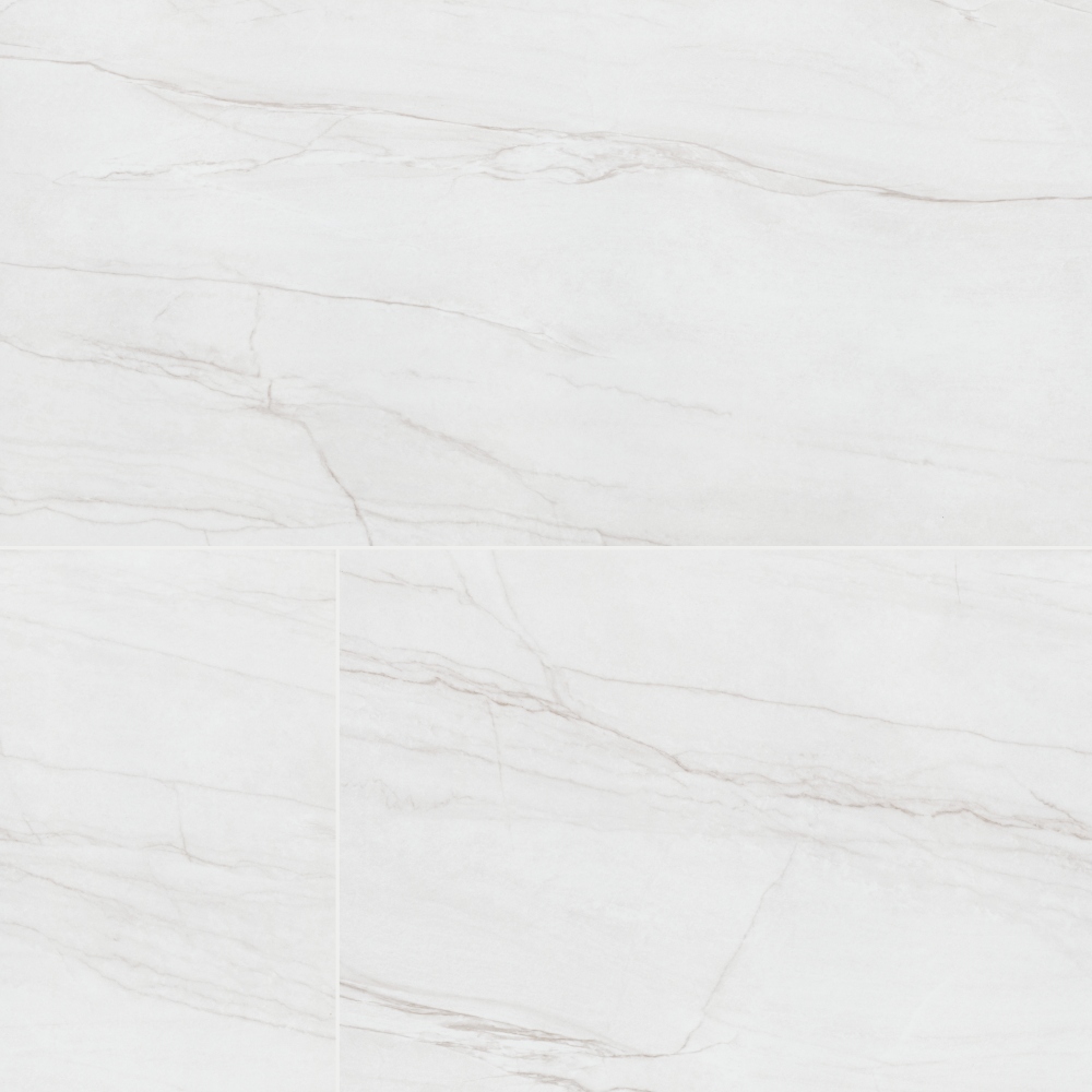 Kaya Zermatta Blanca 24x48 Matte Porcelain Floor Wall Tile