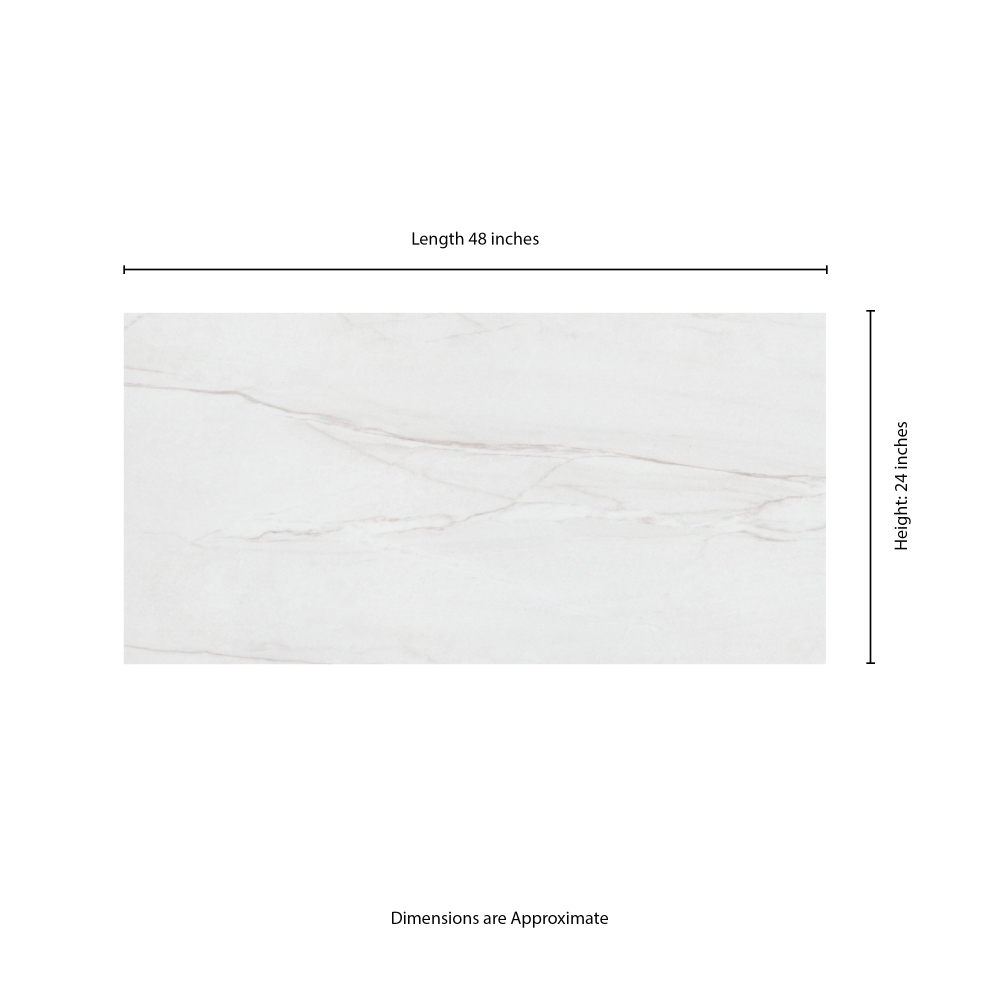 Kaya Zermatta Blanca 24x48 Matte Porcelain Floor Wall Tile