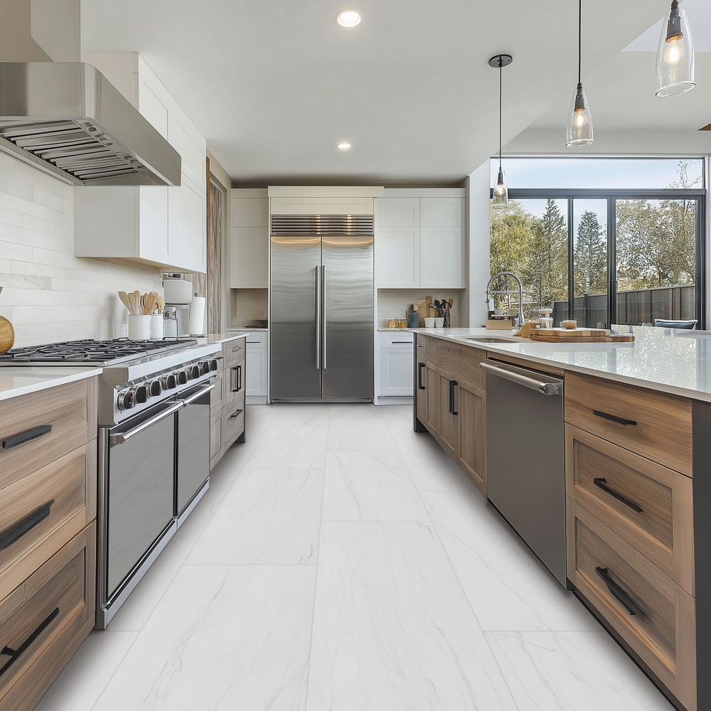 Kaya Zermatta Blanca 24x48 Matte Porcelain Floor Wall Tile