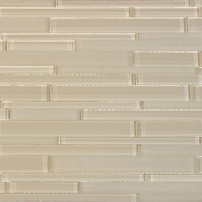Nude Glass Mix 12x12 Random Strip Mosaic