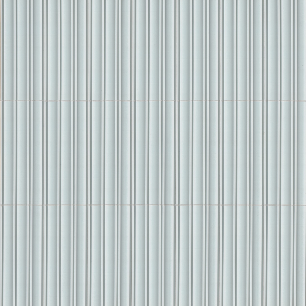 Folk Sky 7x16 Satin Porcelain Fluted Wall Tile
