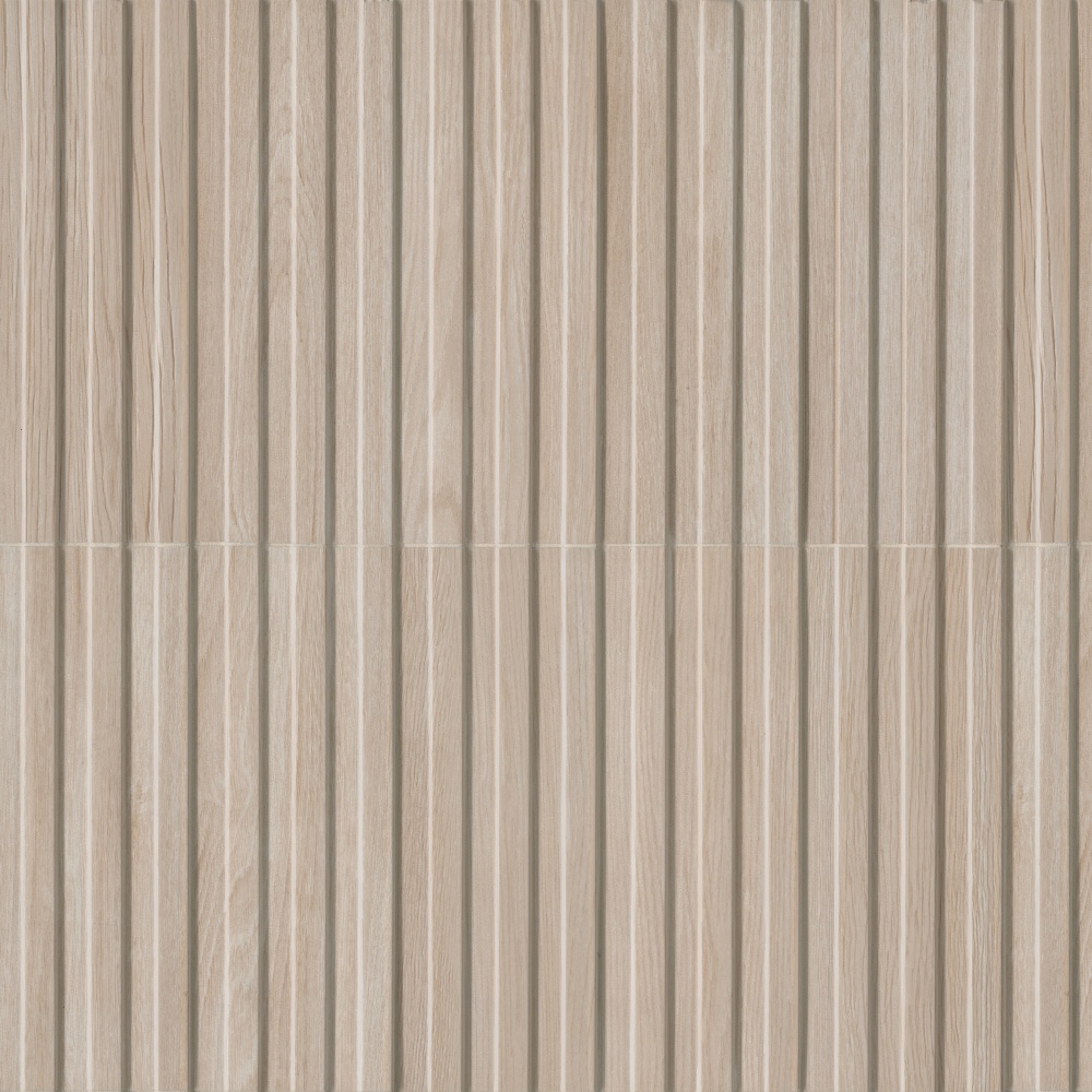Sinfonia Hiphop Abedul 6x16 Matte Porcelain Fluted Wall Tile