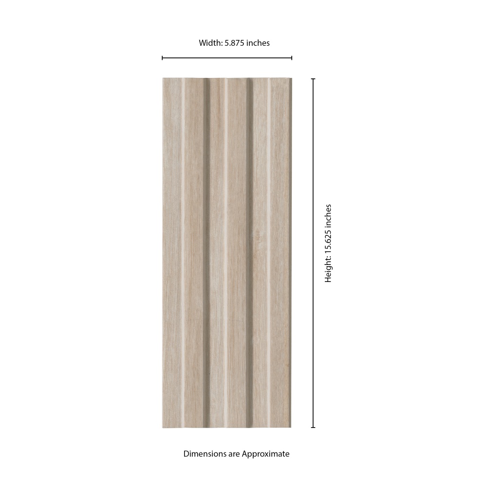Sinfonia Hiphop Abedul 6x16 Matte Porcelain Fluted Wall Tile