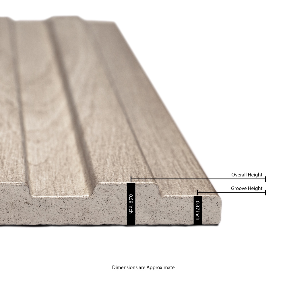 Sinfonia Hiphop Abedul 6x16 Matte Porcelain Fluted Wall Tile