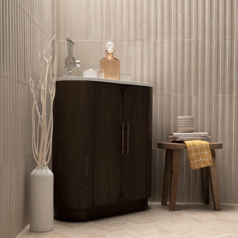 Sinfonia Hiphop Abedul 6x16 Matte Porcelain Fluted Wall Tile