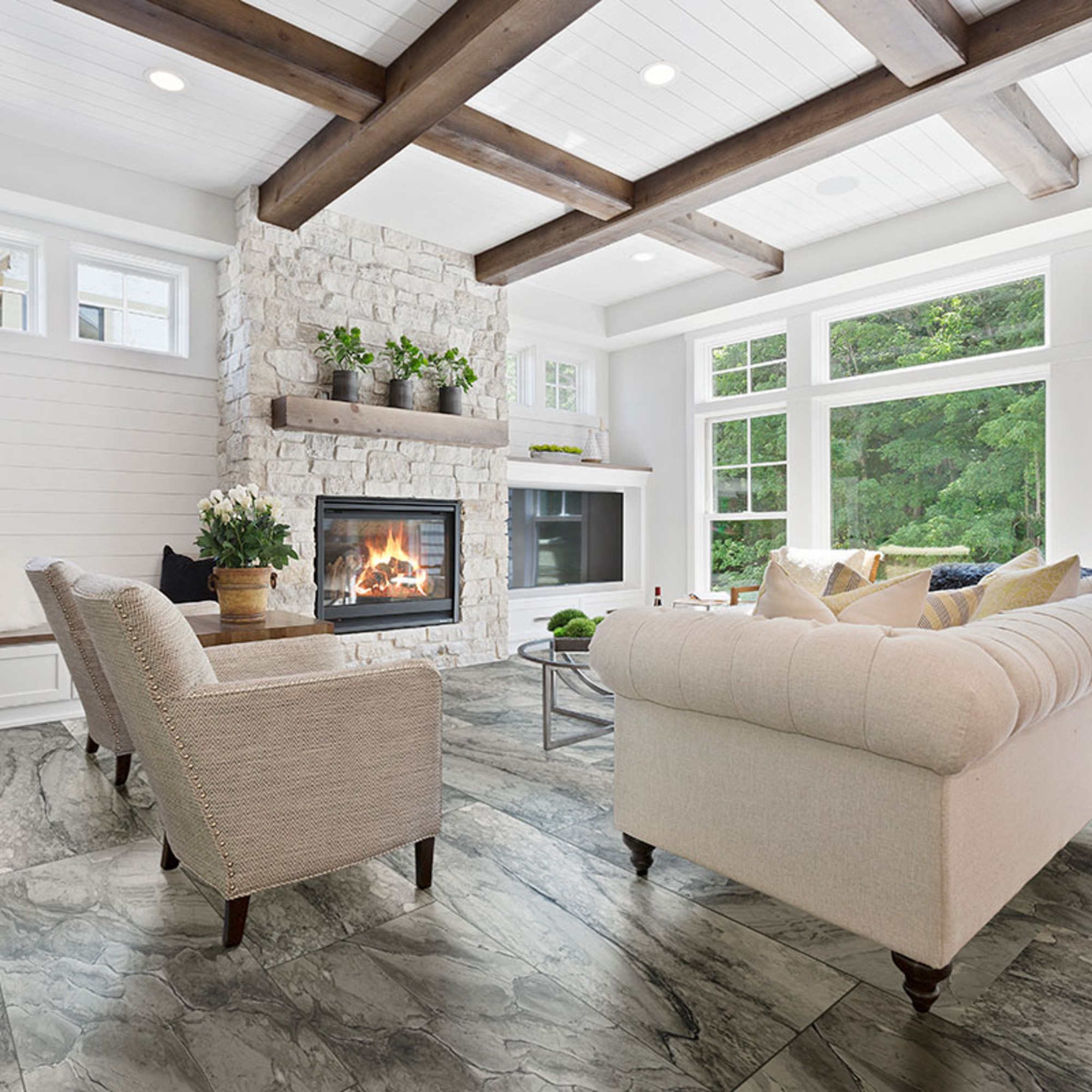Kaya Onda Gray 24X48 Polished Porcelain Tile