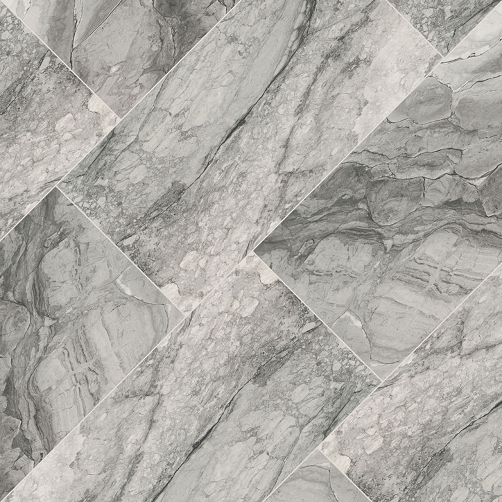 Kaya Onda Gray 24X48 Polished Porcelain Tile