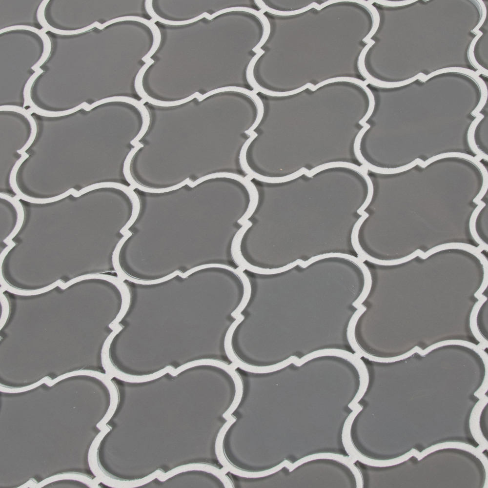 Pebble Arabesque 10.43X12.28 8mm Glossy Glass Mosaic Tile-2