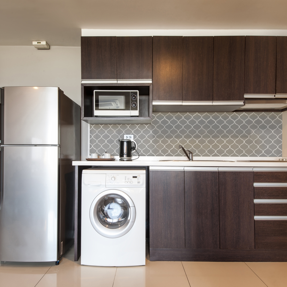 Pebble Arabesque 10.43X12.28 8mm Glossy Glass Mosaic Tile-4