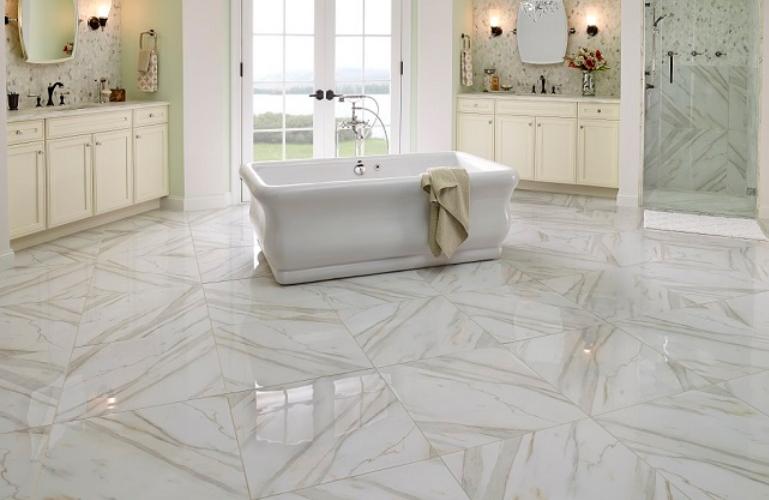 Pietra Calacatta 18x18 Polished Porcelain Tile