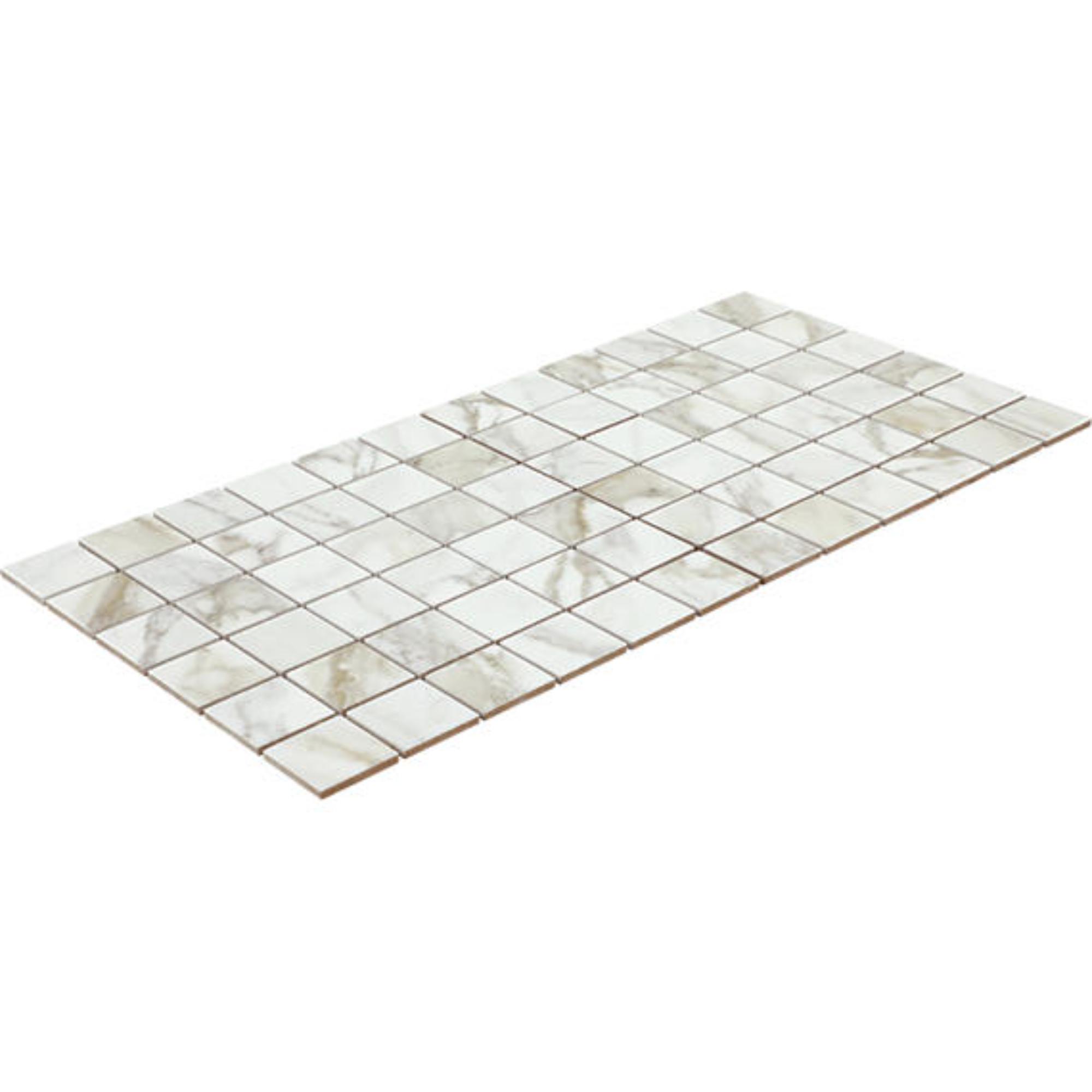 Platinum Magnolia 2X2 Straight Joint Matte Porcelain Mosaic Tile