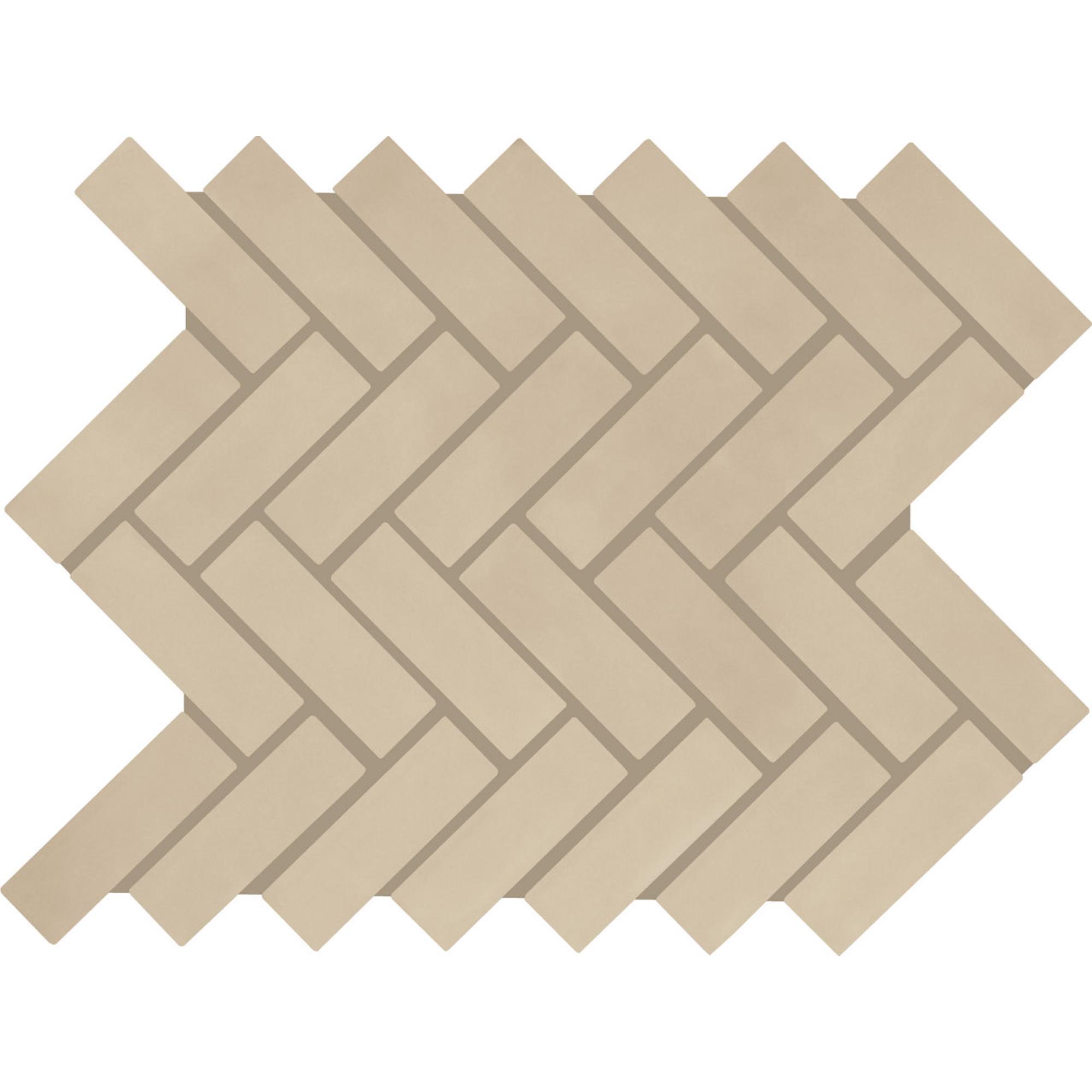 Color Wheel Mosaic Matte Urban Putty Hexagon 1.5 Matte