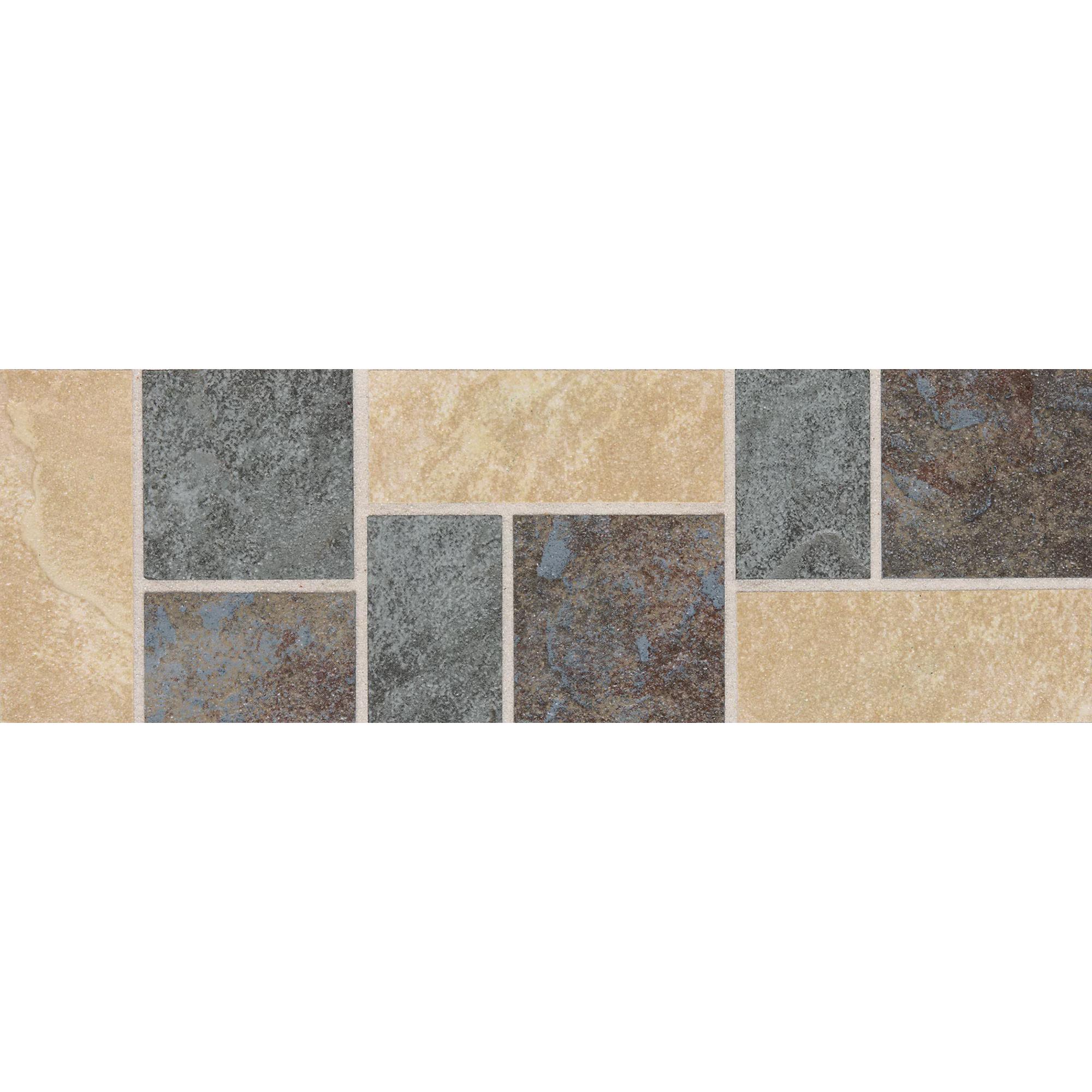Continental Slate Deco 4x12 Matte Porcelain Tile