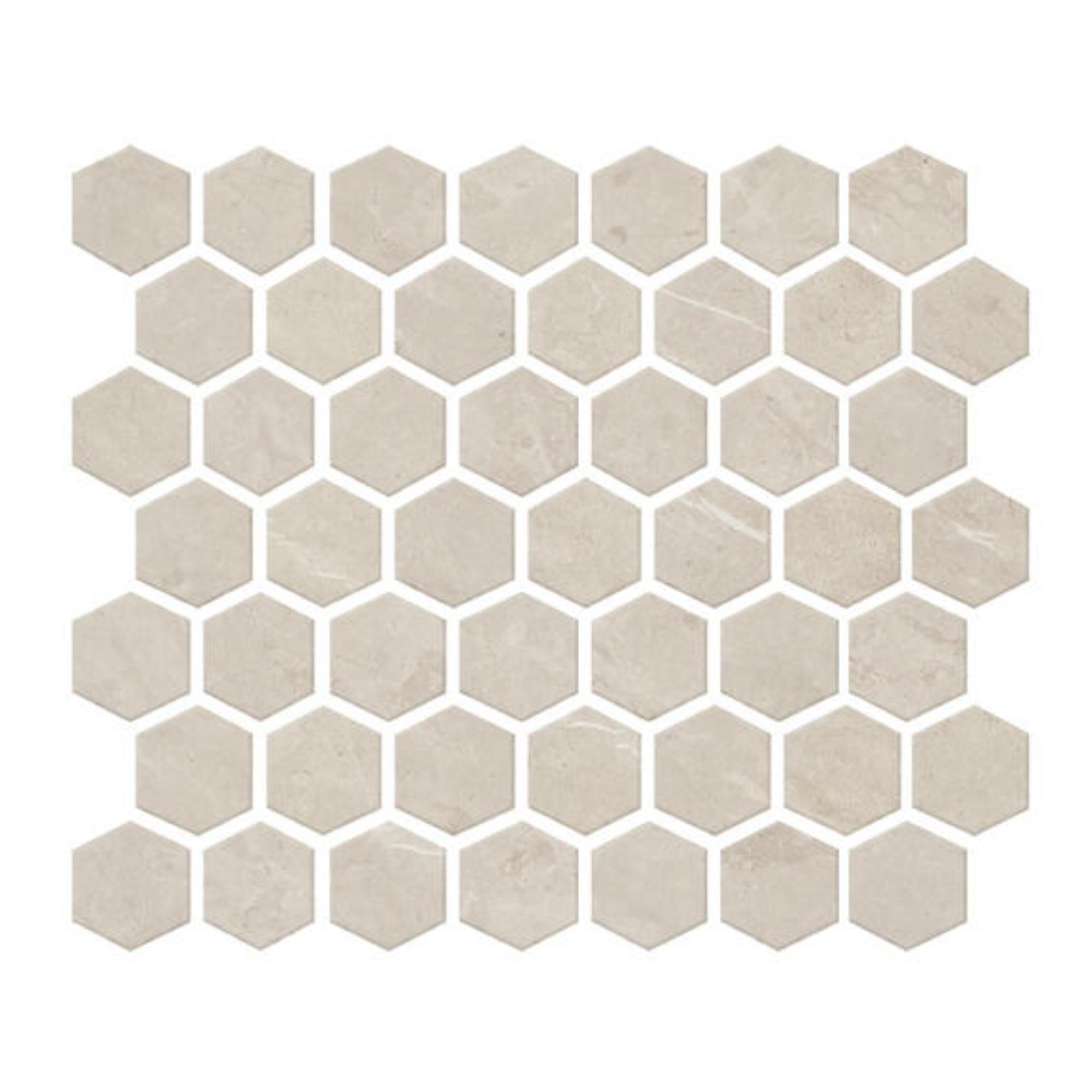 Prime Dynamic Beige Hexagon 1 1/2X1 1/2 Matte