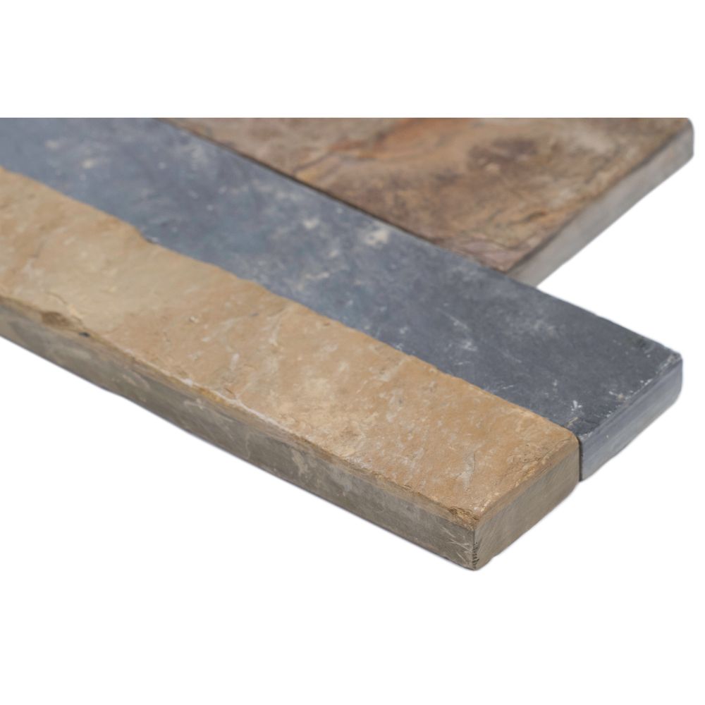 Rustic Gold 6x12x6 Split Face Corner Ledger Panel