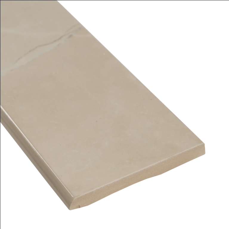 Sande Cream 3X18 Polished Bullnose Porcelain Tile