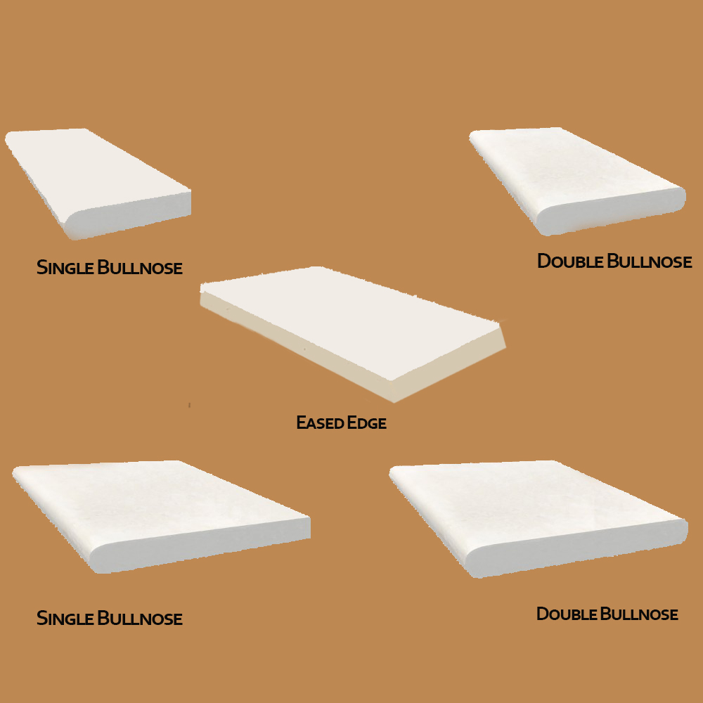 Tuscany Beige 16x24 Honed Unfilled Brushed Eased Edges Pool Coping