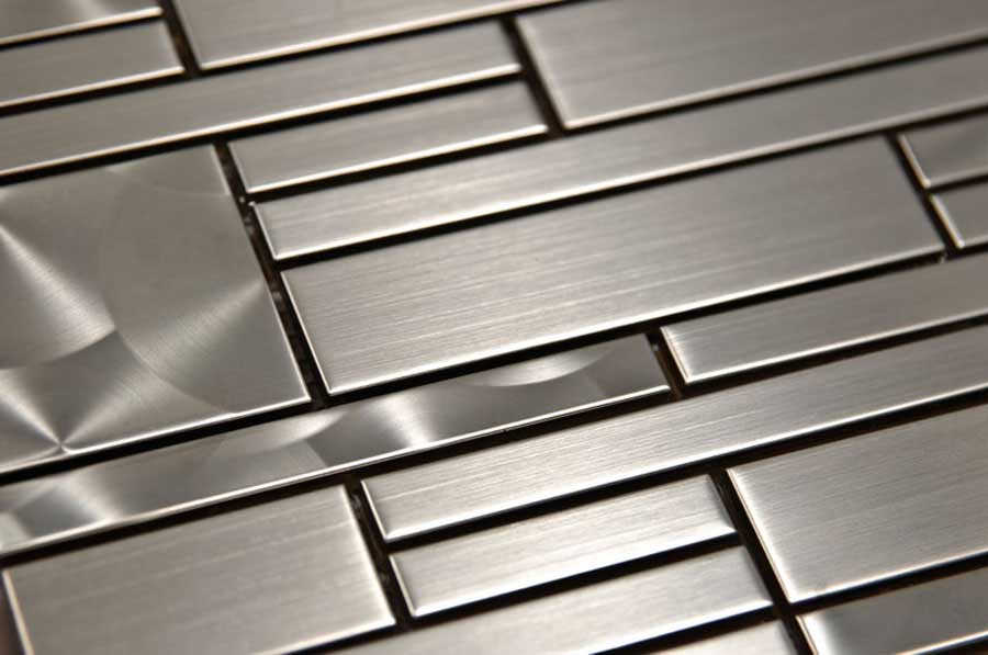 Stainless Steel 12x12 Magic Pattern Blend Mosaic