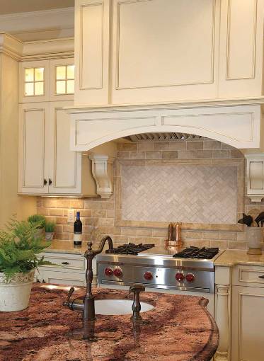 Tuscany Ivory Herringbone 12X12 Honed