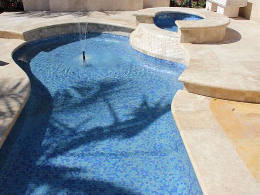 Tuscany Beige 16x24 Honed Unfilled Brushed Eased Edges Pool Coping
