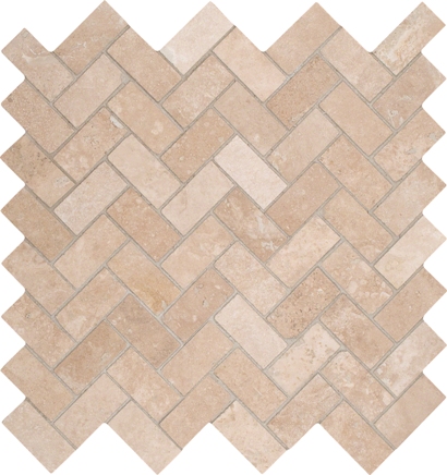 Tuscany Ivory Herringbone 12X12 Honed