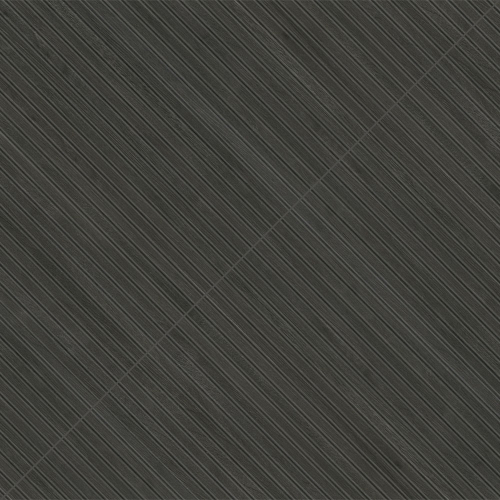 UrbanSlat Carbon 16x48 Matte Ceramic Fluted Wood Look Wall Tile
