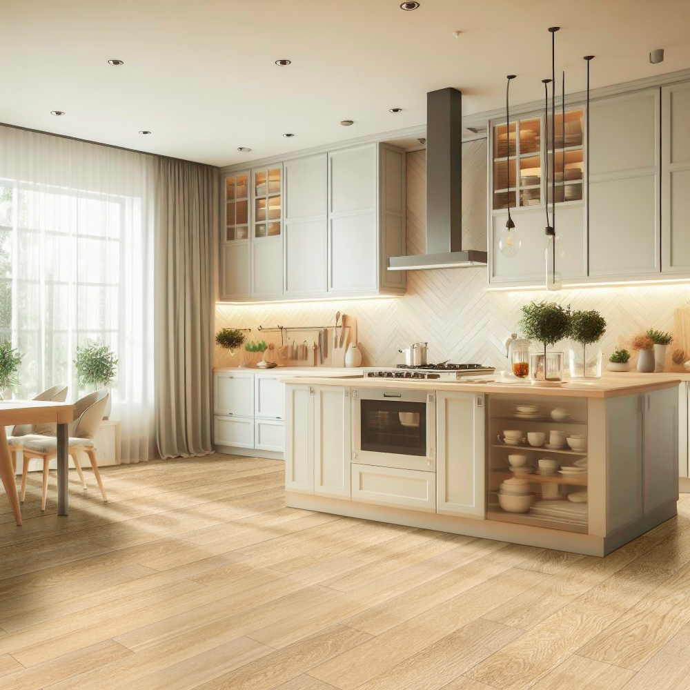 Laurel Bayside Buff 9X48 Low Gloss Rigid Core Luxury Vinyl Tile