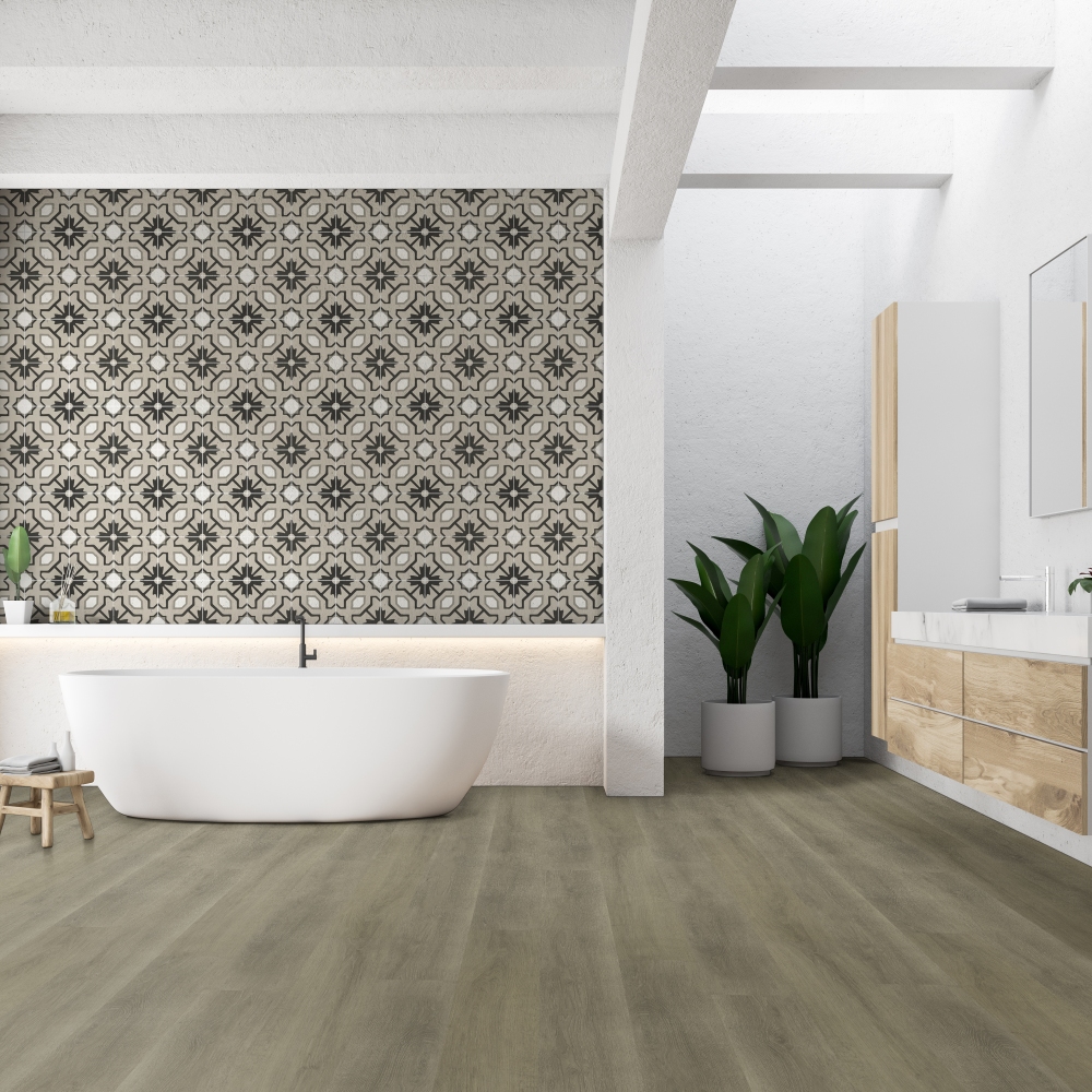 Ashton Dillion Fog 7x48 Low Gloss Luxury Vinyl Tile